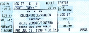 Pantera @ Great Western Forum - Inglewood, Californie, Etats-Unis [19/07/1996]