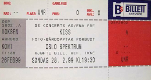 Kiss @ Spektrum - Oslo, Norvège [26/02/1999]