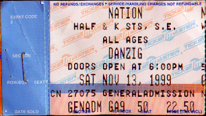 Danzig @ Nation - Washington, D.C., Etats-Unis [13/11/1999]