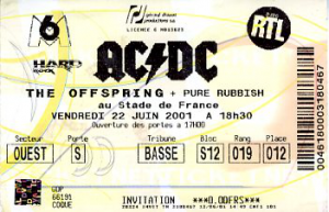 AC/DC @ Stade de France - Saint-Denis, France [22/06/2001]