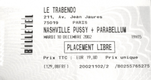 Nashville Pussy @ Le Trabendo - Paris, France [10/12/2002]