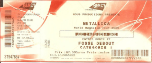 Metallica @ Accor Arena (ex-AccorHotels Arena, ex-Palais Omnisports Paris Bercy) - Paris, France [02/04/2009]