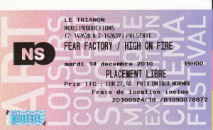 Fear Factory @ Le Trianon - Paris, France [14/12/2010]