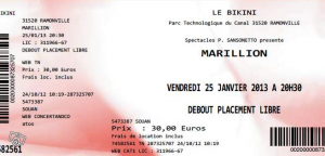 Marillion @ Le Bikini - Toulouse, France [25/01/2013]