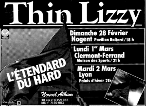 Thin Lizzy @ Maison des Sports - Clermont-Ferrand, France [01/03/1982]