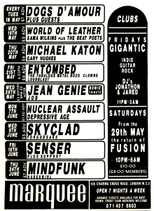 Mindfunk @ Marquee Club - Londres, Angleterre [24/06/1993]