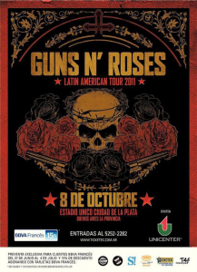 Guns N' Roses @ Estadio Unico Ciudad de la Plata - Buenos Aires, Argentine [08/10/2011]