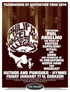 Philip H. Anselmo & The Illegals @ El Corazon - Seattle, Washington, Etats-Unis [17/01/2014]