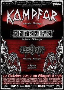 Kampfar @ Glazart - Paris, France [22/10/2012]