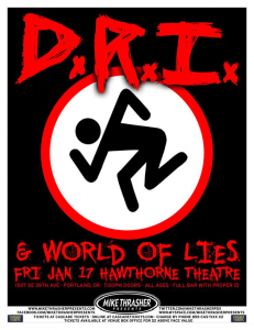 D.R.I. @ Hawthorne Theatre - Portland, Oregon, Etats-Unis [17/01/2014]