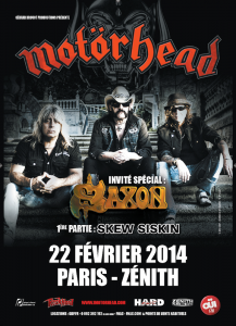 Motörhead @ Le Zénith - Paris, France [22/02/2014]