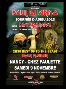 Paul Di'Anno & Coverslave @ Chez Paulette - Pagney-derrière-Barine, France [09/11/2013]