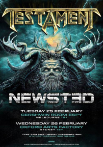 Testament @ Oxford Arts Factory - Sydney, New South Wales, Australie [26/02/2014]