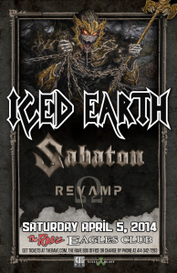 Iced Earth @ The Rave Eagles Club - Milwaukee, Wisconsin, Etats-Unis [05/04/2014]