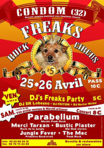 Freaks Rock Circus @ Stade  - Condom, France [26/04/2014]