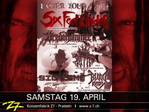 Six Feet Under @ Z7 Konzertfabrik - Pratteln, Suisse [19/04/2014]