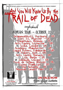 ...And You Will Know Us By The Trail of Dead @ Le Nouveau Casino - Paris, France [22/10/2012]