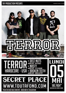Terror @ Secret Place - Saint-Jean-de-Vedas, France [05/05/2014]