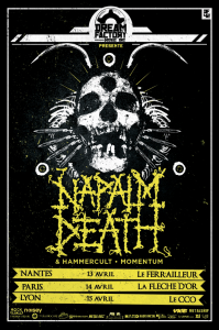 Napalm Death @ La Flèche d'Or - Paris, France [14/04/2014]