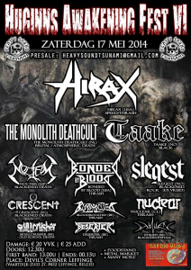 Huginns Awakening Fest VI @ Le Devil's Corner - Leffinge, Belgique [17/05/2014]