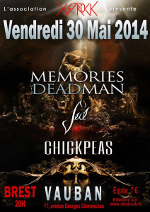 Memories Of A Dead Man @ Le Vauban - Brest, Bretagne, France [30/05/2014]