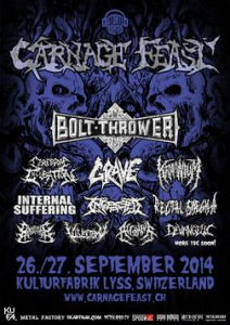 Carnage Feast @ Kulturfabrik (Kufa) - Lyss, Suisse [27/09/2014]