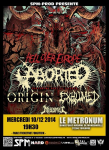 Aborted @ Le Metronum - Toulouse, France [10/12/2014]