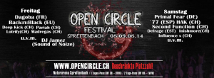 Open Circle Festival 2014 @ Spreitenbach, Suisse [09/08/2014]