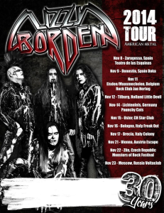 Lizzy Borden @ Le Jan Hertog Live Club - Maasmechelen, Belgique [11/11/2014]