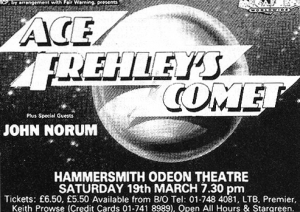 Frehley's Comet @ Hammersmith Odeon - Londres, Angleterre [19/03/1988]