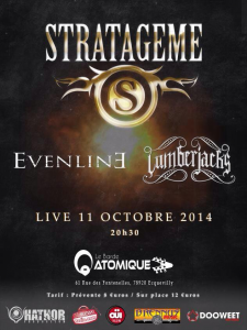 Stratageme @ Le Barde Atomique - Ecquevilly , France [11/10/2014]