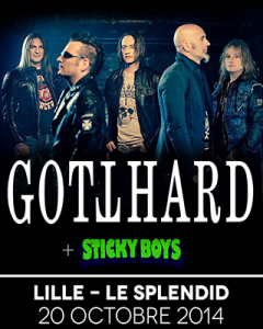 Gotthard @ Le Splendid - Lille, France [20/10/2014]