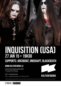 Inquisition @ Kulturfabrik - Esch-sur-Alzette, Luxembourg [27/01/2015]