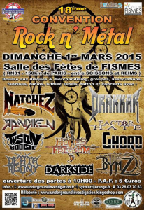 18ème Convention Rock n' Metal @ Salle des Fêtes - Fismes, France [01/03/2015]