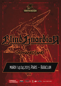 Blind Guardian @ Le Bataclan - Paris, France [14/04/2015]