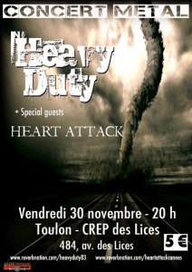 Heavy Duty @ Le CREP des Lices  - Toulon, France [30/11/2014]