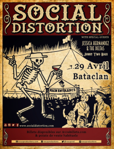 Social Distortion @ Le Bataclan - Paris, France [29/04/2015]