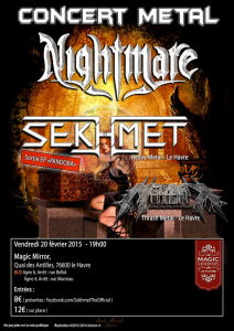 Nightmare @ Le Magic Mirrors - Le Havre, France [20/02/2015]