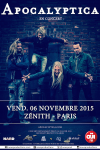 Apocalyptica @ Le Zénith - Paris, France [06/11/2015]