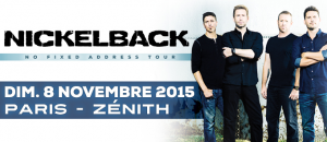 Nickelback @ Le Zénith - Paris, France [08/11/2015]