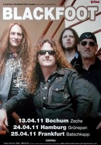 Blackfoot @ Zeche - Bochum, Allemagne [13/04/2011]