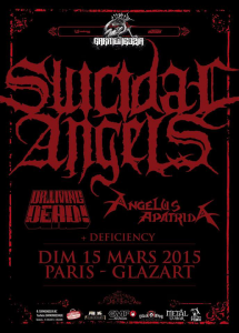 Suicidal Angels @ Le Glazart - Paris, France [15/03/2015]
