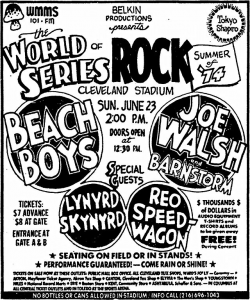 World Series of Rock 2 @ Cleveland Stadium - Cleveland, Ohio, Etats-Unis [23/06/1974]
