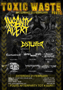 Toxic Waste Fest II @ Le Club Kamikaze - Malines , Belgique [21/02/2015]