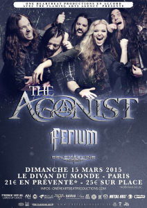 The Agonist @ Le Divan du Monde - Paris, France [15/03/2015]