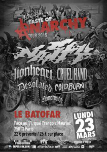 Taste Of Anarchy Tour 2015 @ Le Batofar - Paris, France [23/03/2015]