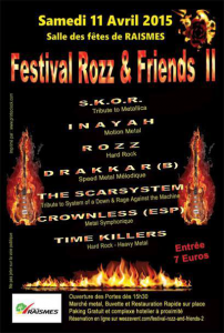 Festival Rozz And Friends II @ Salle des Fêtes - Raismes, France [11/04/2015]