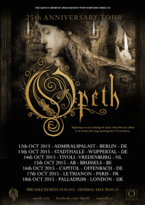 Opeth @ Capitol - Offenbach, Allemagne [16/10/2015]