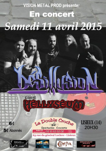 Désillusion @ La Double Croche - Lisieux, Basse Normandie, France [11/04/2015]