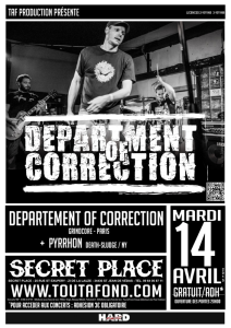 Department Of Correction @ Secret Place - Saint-Jean-de-Vedas, France [14/04/2015]
